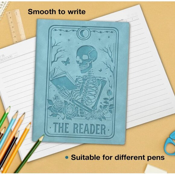 Gothic Skeleton "The Reader" Softback Notebook Journal NWT - Picture 7 of 8